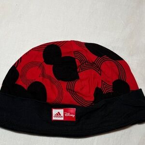 12-18M Adidas Disney Red and Black Patterned Beanie